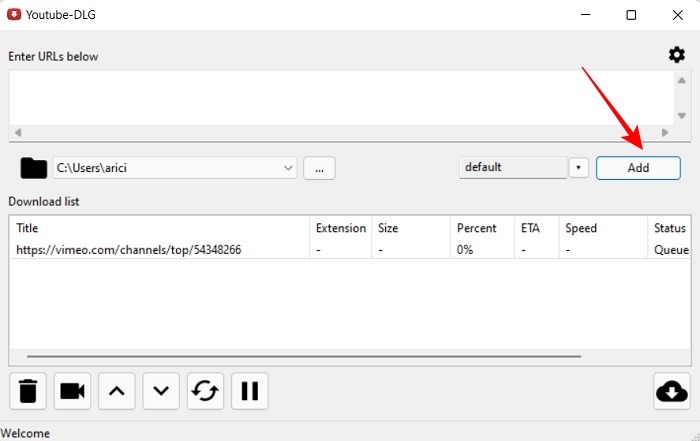 Download Video Dlg Add Link