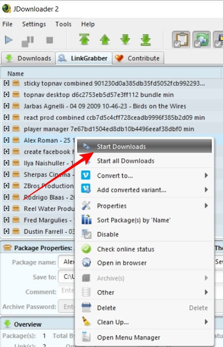 Download Video Jdownloader Start Download