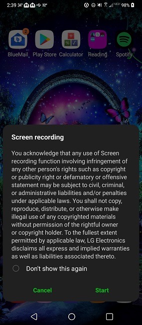 Enable The Hidden Screen Recorder In Android Screen Start Message