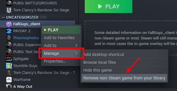 How To Add Non Steam Games To Steam Library Remove