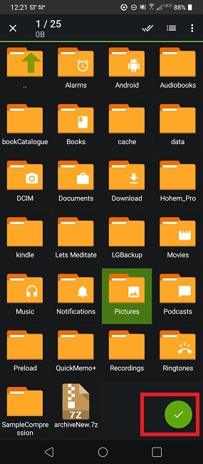 How To Compress And Extract Files On Android Using Zarchiver Check