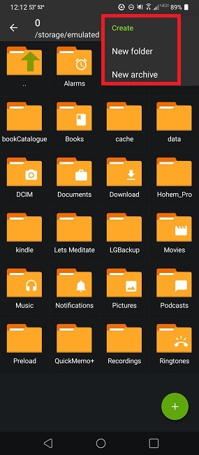 How To Compress And Extract Files On Android Using Zarchiver Create