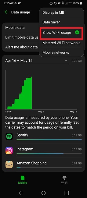 How To Set A Metered Wi Fi Connection On Android Show Wifi