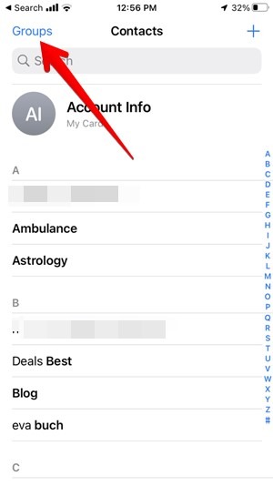 Iphone Contacts Groups