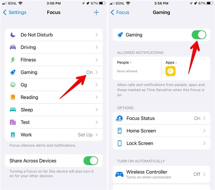 Iphone Focus Turn Off