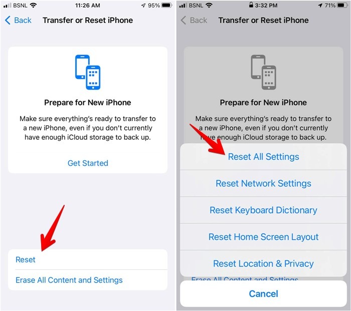 Iphone Reset All Settings