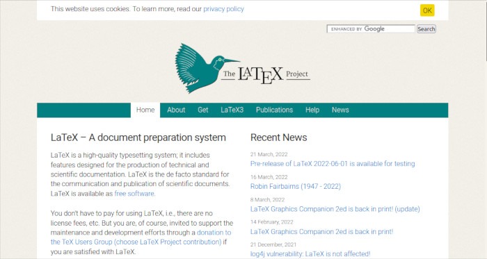 Latex Editors Linux 03 Latex Website