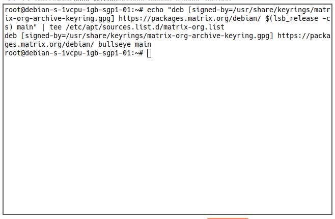 Matrix Server 14 Add Matrix Repository