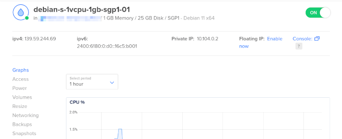 Matrix Server 29 Digitalocean Server