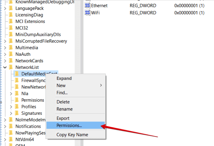 Open Defaultmediacost Properties