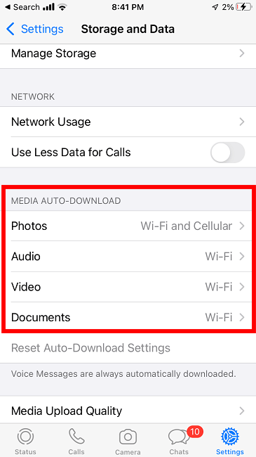 Prevent Whatsapp Saving Images Ios Media Autodownload