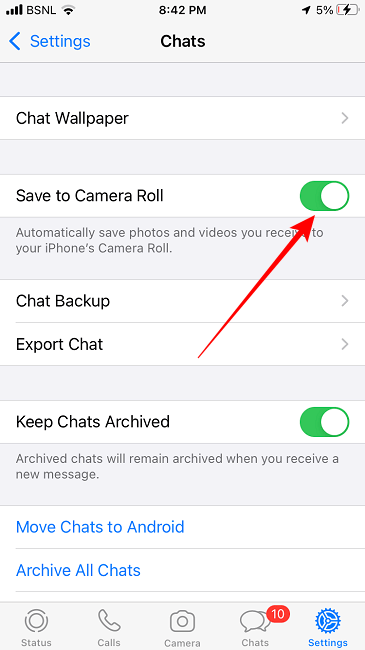 Prevent Whatsapp Saving Images Ios Save To Camera Roll