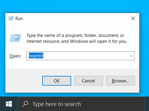 Regedit Run