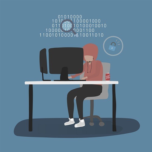 Illustration Of Human Avatar Using Technology