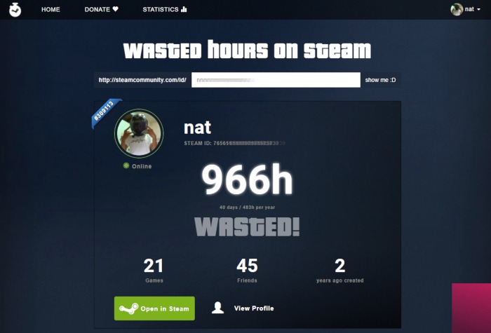 Steam Stats Steamtime 1