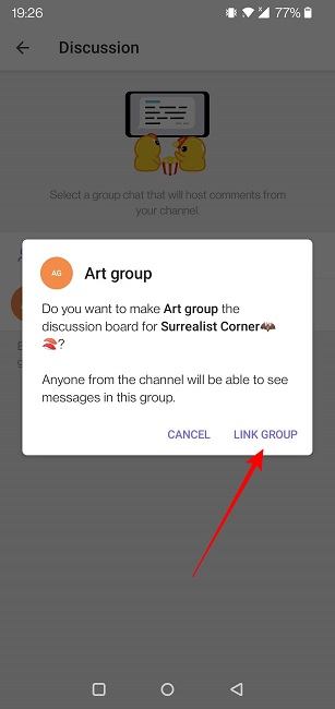 Telegram Channel Mobile Link Group