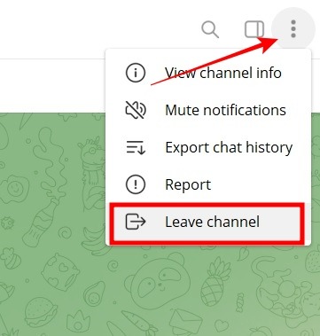 Telegram Channel Pc Leave