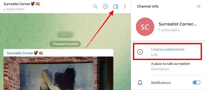 Telegram Channel Pc Link Clipboard