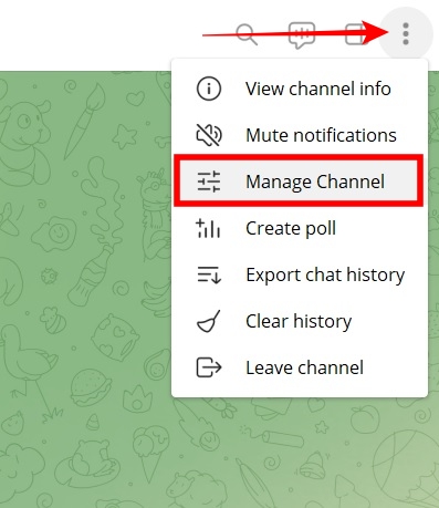 Telegram Channel Pc Manage Channel