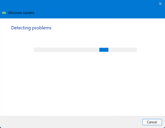 Troubleshooter Running