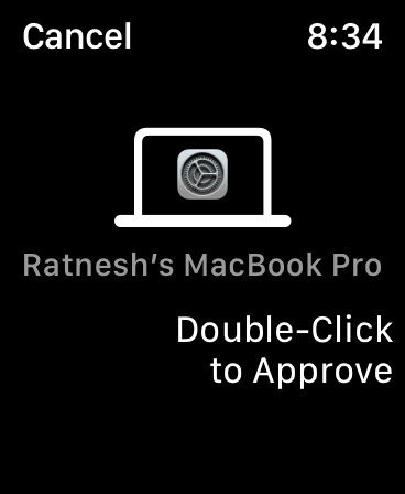 Unlock Mac With Apple Watch Double Click To Approve