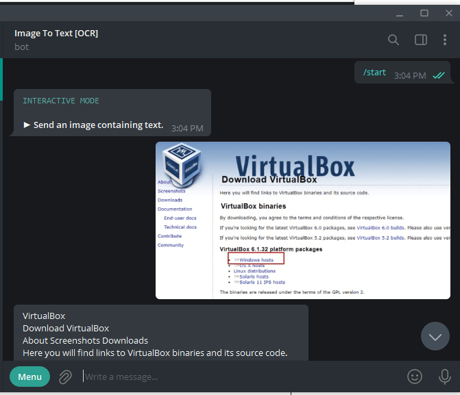 Using Telegram Ocr2 2