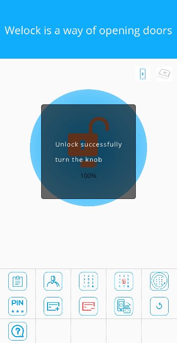 Welock Smart Lock Mobile Unlock