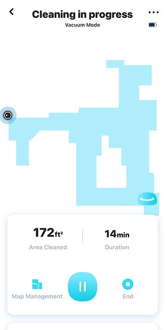 Yeedi Vac Max 1st Map