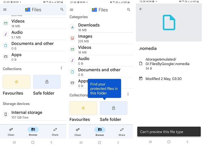 Android Safe Folder Files By Google Safe Folder 2