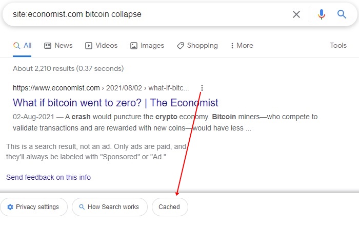 Bypass Paywalls Google Search Cached Contents