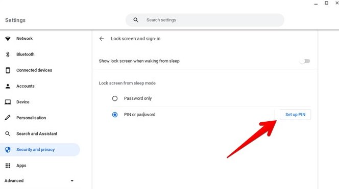 Chromebook Lock Screen Pin