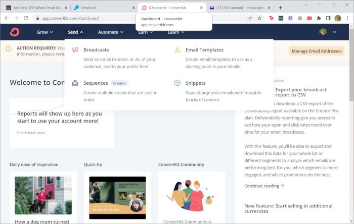 Ems Convertkit Login