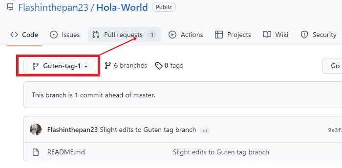 Github Add Animation Screenshot Go To Branch Pull Request Step