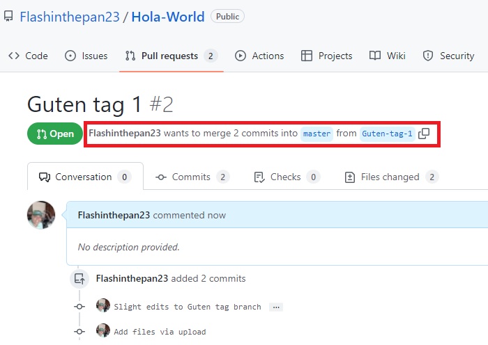 Github Add Animation Screenshot Merging Successful