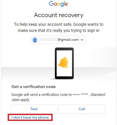 Locked Out Google Recovery I Dont Have My Phone