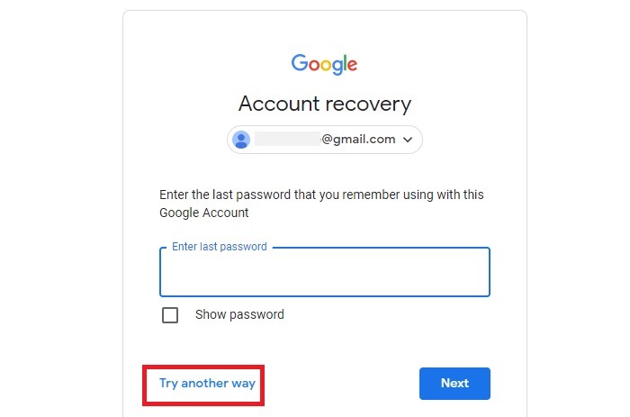 Locked Out Google Recovery Try Another Way