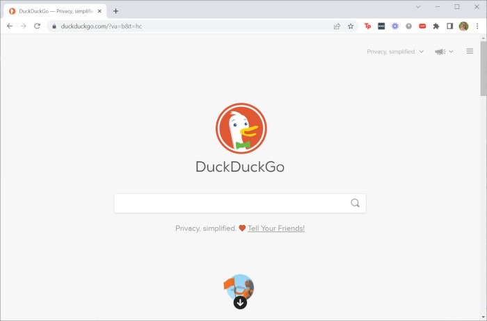 Best Search Engine Ddg Homepage Search Engines Duckduckgo Appearance