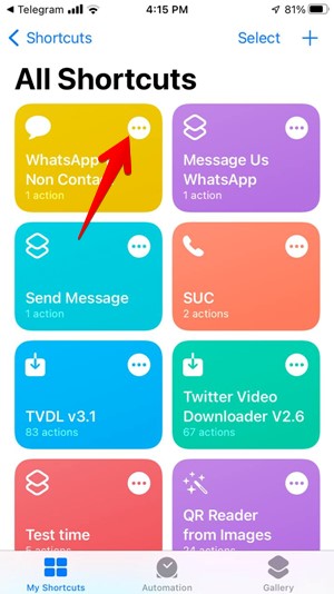 Whatsapp Siri Shortcut Open