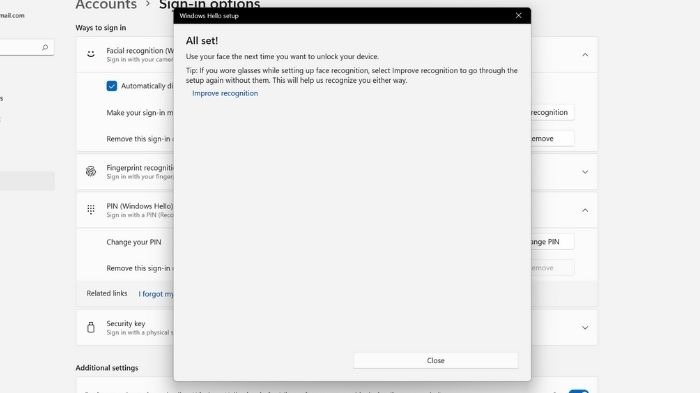 Windows Hello Complete