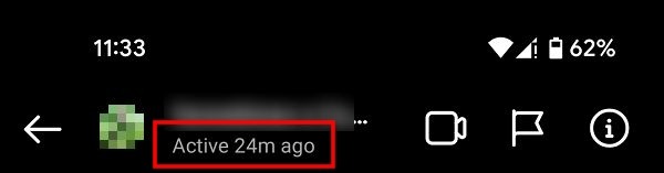 Activity Status Not Showing Minutes Ago