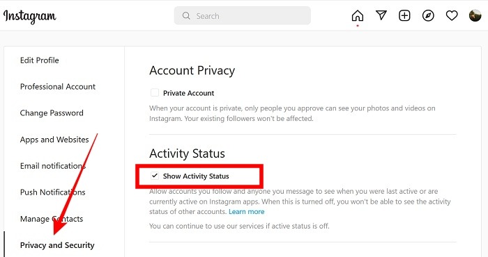 Activity Status Not Showing Pc Enable Feature