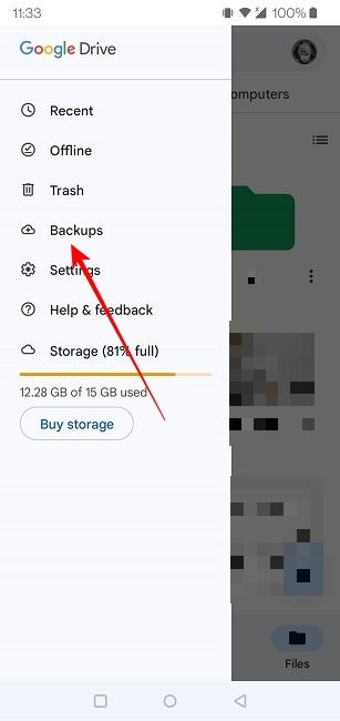 Backup Texts Google Drive View Backups