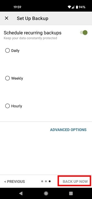 Backup Texts Sms App Schedule