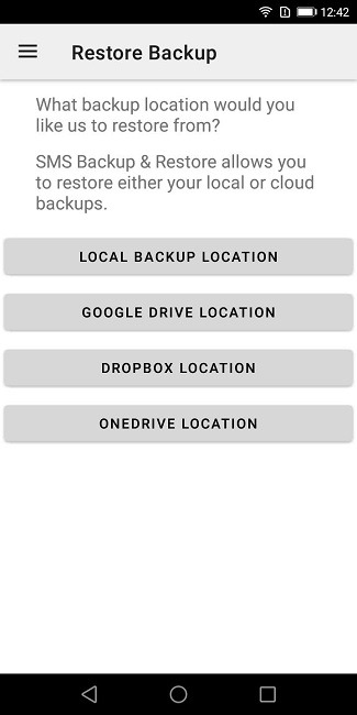 Backup Texts Sms App Select Cloud Service