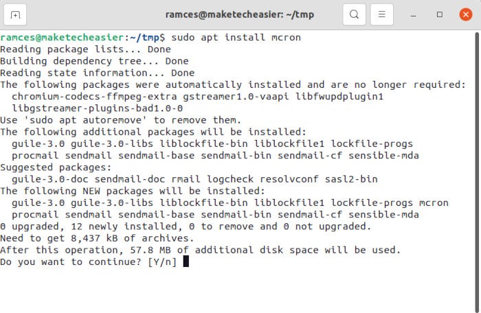 Cron Alternatives Mcron Install