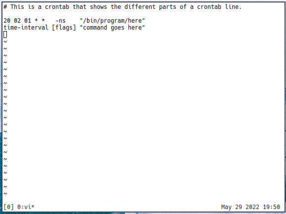 Cron Guide 07 Crontab Line