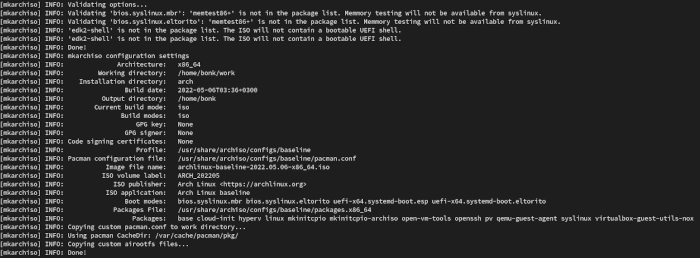 Customdistro Archiso