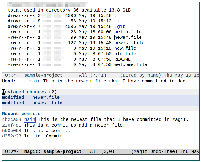 Emacs Magit 10 Unstaged Git Files