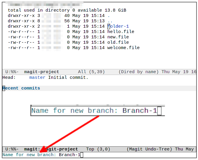Emacs Magit 15 Git Branch Name