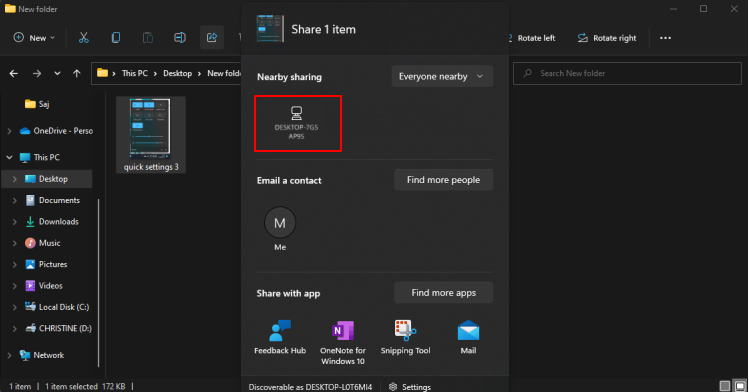File Sharing Send File Step 3. 2